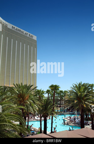 L'hôtel Mandalay Bay, The Strip, Las Vegas USA Banque D'Images