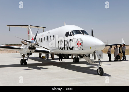 Avion du CICR en Afghanistan Banque D'Images