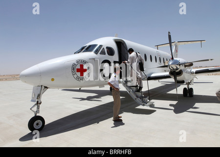 Avion du CICR en Afghanistan Banque D'Images