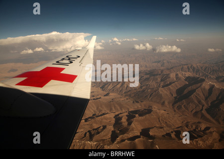 Avion du CICR en Afghanistan Banque D'Images