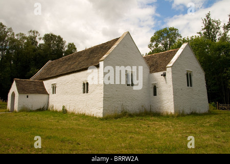 L'église de Saint Teilo, construit vers 1520 et déplacé de Llandeilo Tal-y-bont près de Pontardulais à St Fagans Musée Folklorique, Cardiff 1985 Banque D'Images