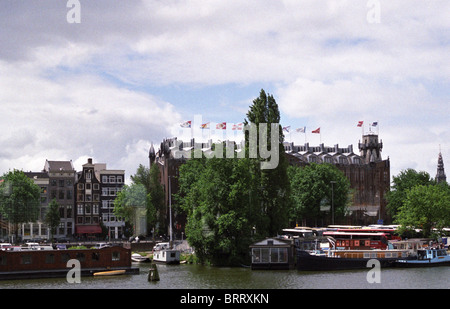 Le Grand Hotel Amrâth, Amsterdam. Autrefois la maison de navigation portuaire conservant de nombreuses caractéristiques architecturales de son passé. Hôtels de luxe. Banque D'Images