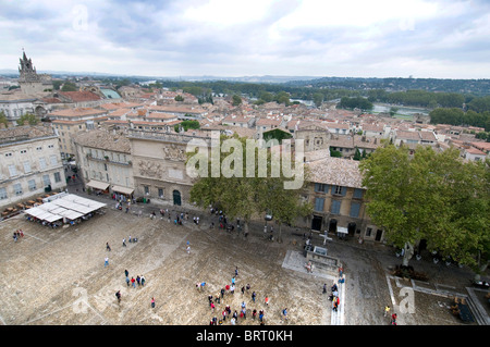 Une vue de la ville d'Avignon, France Banque D'Images