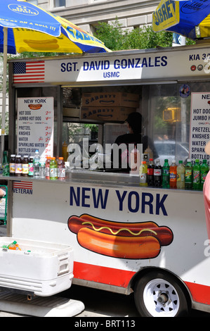 Snack-vendeur véhicule, New York, NY, USA Banque D'Images