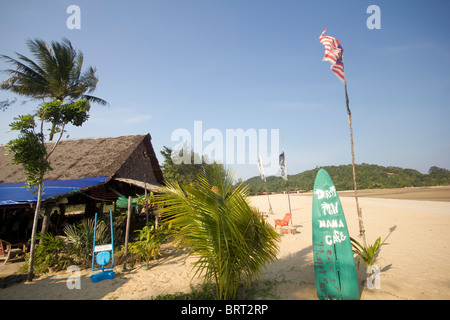 Plage de Cherating, Pahang, Malaisie Banque D'Images