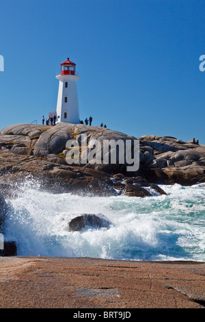 Le phare de Peggy's Cove, Nova Scotia, Canada Banque D'Images