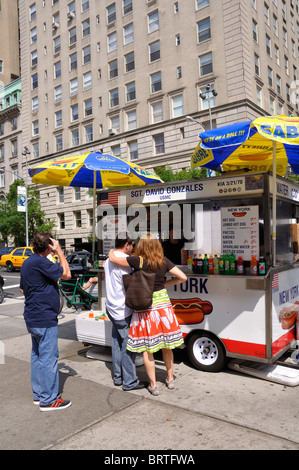 Snack-vendeur véhicule, New York, NY, USA Banque D'Images