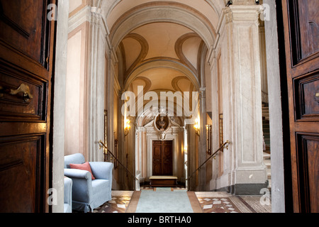 Palais Palais Rondinini italien de l'intérieur décorant Rome Italie art style noblesse artistique Banque D'Images