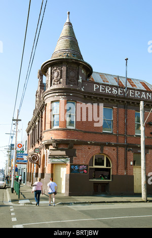 La persévérance du patrimoine Hôtel sur Brunswick Street Melbourne et évolue depuis plus de 100 ans. Australie Victoria city Banque D'Images