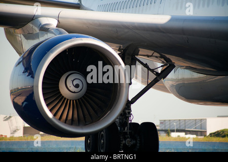 Moteur d'avion passager Close up Banque D'Images