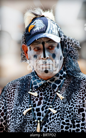 Native American man Chumash Banque D'Images