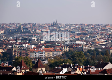 La vue sur l'automne de Prague, belle vue Banque D'Images