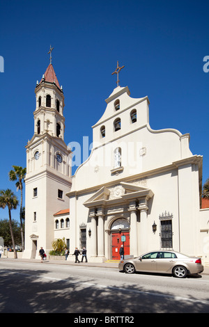 Basilique Cathédrale de Saint Augustine, Floride Banque D'Images