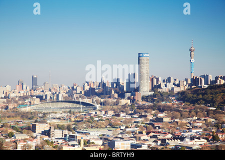 Vue sur les toits de Johannesburg, Gauteng, Afrique du Sud Banque D'Images