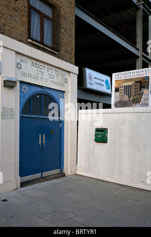 Synagogue mosquée à côté est de Londres. Banque D'Images