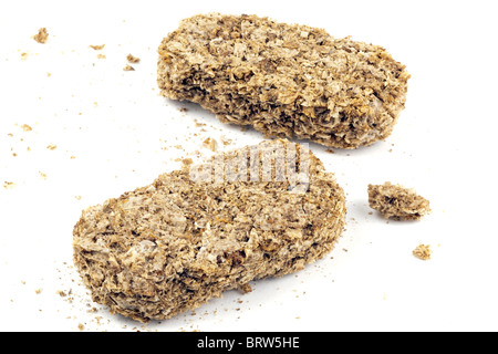 Deux biscuits de céréales pour petit déjeuner Banque D'Images