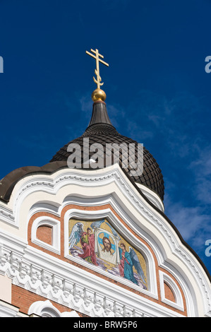 La cathédrale Alexandre Nevski, Tallinn, Estonie, Pays Baltes Banque D'Images