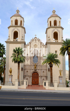 La Cathédrale de Saint Augustin Centre-ville de Tucson en Arizona Banque D'Images