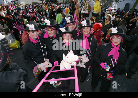 Carnaval, Jeudi Gras à Weitersburg, Rhénanie-Palatinat, Allemagne, Europe Banque D'Images