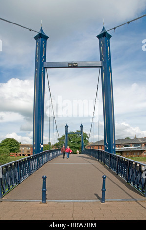 Cricklepit pont traversant la rivière Exe à Exeter, Devon Banque D'Images