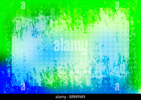 Abstract background design en vert et bleu lumineux Banque D'Images