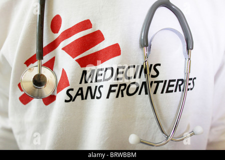Le logo de Médecins sans frontières Banque D'Images