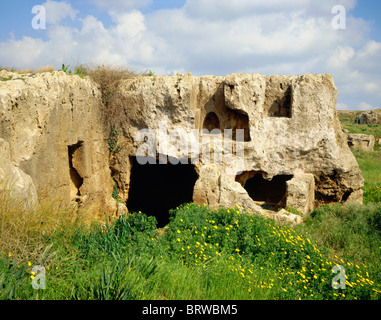 Tombes des rois, Paphos, Chypre, Europe Banque D'Images