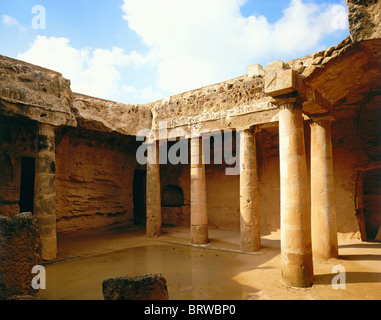 Tombes des rois, Paphos, Chypre, Europe Banque D'Images