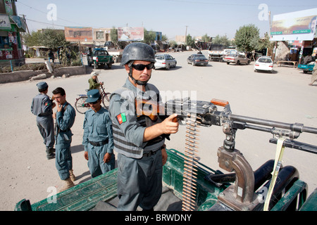 La Police nationale afghane (ANA) dans l'Uruzgan, Afghanistan Banque D'Images