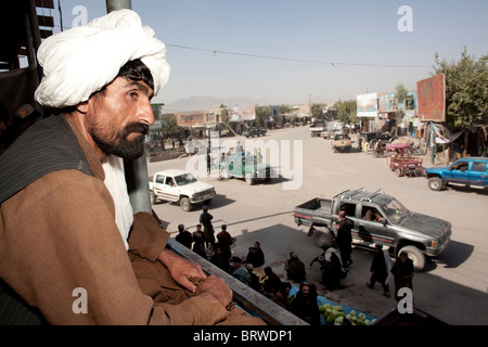 Dans l'homme afghane Tarin Kowt, Afghanistan Banque D'Images