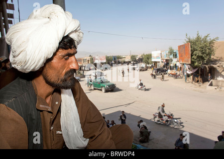 Dans l'homme afghane Tarin Kowt, Afghanistan Banque D'Images