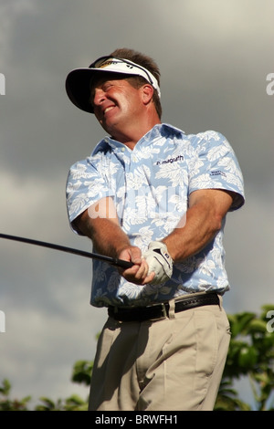 PGA golfeur américain Fred 'Funk' Freddie s pendant une ronde de pratique avant le Sony Open 2005 à Hawaii. Banque D'Images