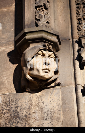 Vieux memorial à Prague, plus de ciel Banque D'Images