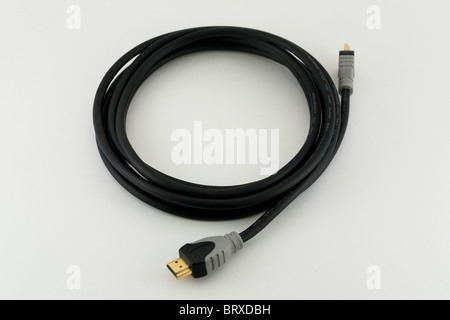 Le HDMI, câble, conector, Close up, macro, haute définition, vidéo Banque D'Images