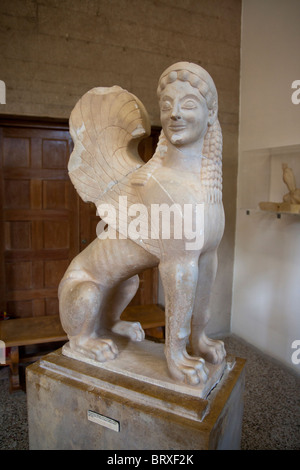 Musée de l'ancienne Corinthe, en Sphinx Banque D'Images