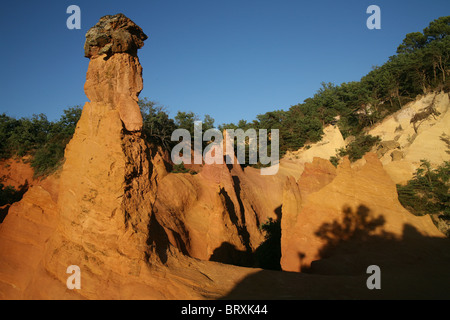 COLORADO provençal, les ocres de Rustrel, Vaucluse (84), FRANCE Banque D'Images