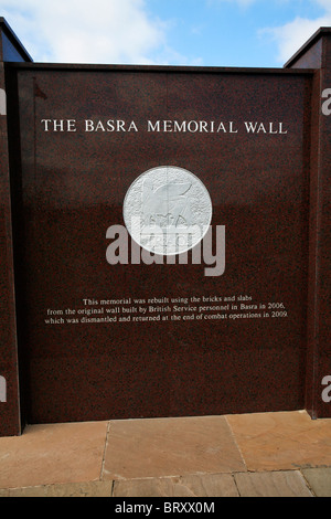 Bassora Mur commémoratif National Memorial Arboretum Alrewas Staffordshire UK Banque D'Images