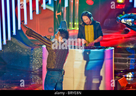 Bob Sinclar show, X-Factor 2010 Banque D'Images