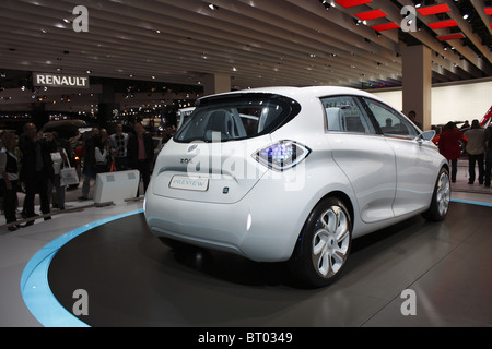 Concept car Renault ZOE, Paris Car Show 2010, Paris, Porte de Versailles Banque D'Images