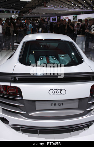 Audi R8 GT, Paris Car Show 2010, Paris, Porte de Versailles Banque D'Images