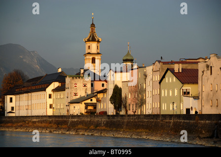 Rattenberg sur Inn River près de Innsbruck, Tyrol, Autriche Banque D'Images