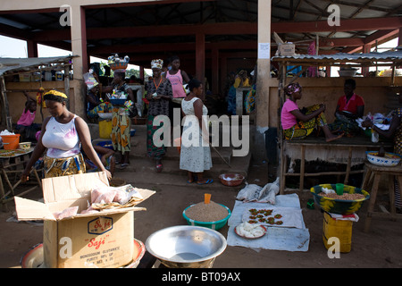 Marché intérieur de l'Afrique de l'Ouest Sierra Leone Lungi Banque D'Images