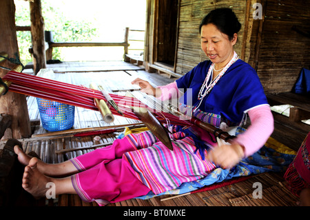 Les femmes Akha, maeram village tribal près de Chiang Mai, Thaïlande Banque D'Images