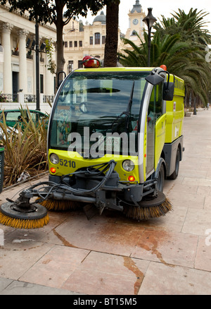 Balayeuses Électriques municipaux de Malaga Espagne Banque D'Images