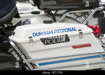 Moto de la Police régionale de Durham est vu lors d'un défilé commémoratif de la police à Ottawa le dimanche 26 septembre 2010. Banque D'Images