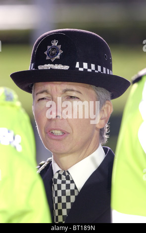 L'agent en chef de la police du Bedfordshire, Gillian Parker. Banque D'Images