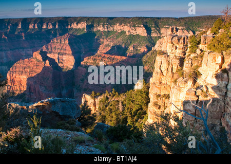 Mont Hayden, près de Imperial Point sur la rive nord du Grand Canyon, le Parc National du Grand Canyon, Arizona, USA Banque D'Images