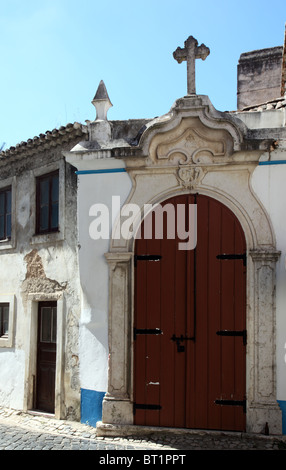 Porte de l'église, Torres Vedras, cité médiévale, towm central Portugal Banque D'Images