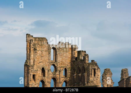 Ruines pittoresques de Tynemouth Priory, Tynemouth, Tyne et Wear, Angleterre, Royaume-Uni. Banque D'Images