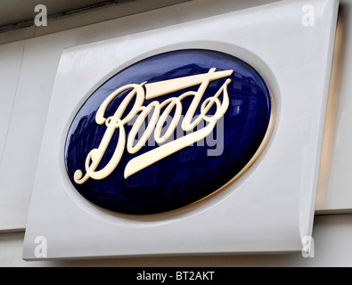 Signalisation de bottes Banque D'Images